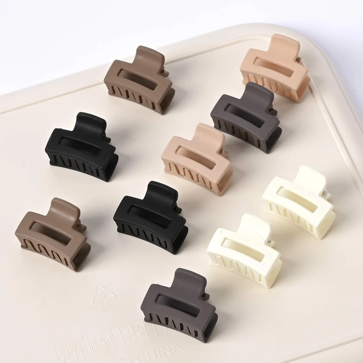 30-teiliges Set aus braunen Mini-Haarspangen im Retro-Stil – multifunktionale kleine Haarspangen, langlebige Haar-Accessoires