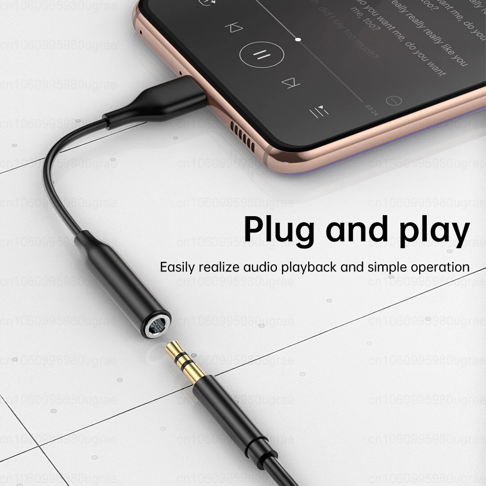 Original für Samsung Galaxy S24 S23 S22 Ultra S21 A55 A54 A35 Z Fold6 USB Typ C bis 3,5mm Audio Adapter Kopfhörer buchse Aux Kabel – Detail 6