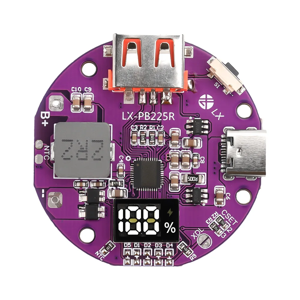 22.5W PD/QC Super Fast Charger Charging Power Bank Bi-directional Fast Charge Mobile Power Module Circuit Board