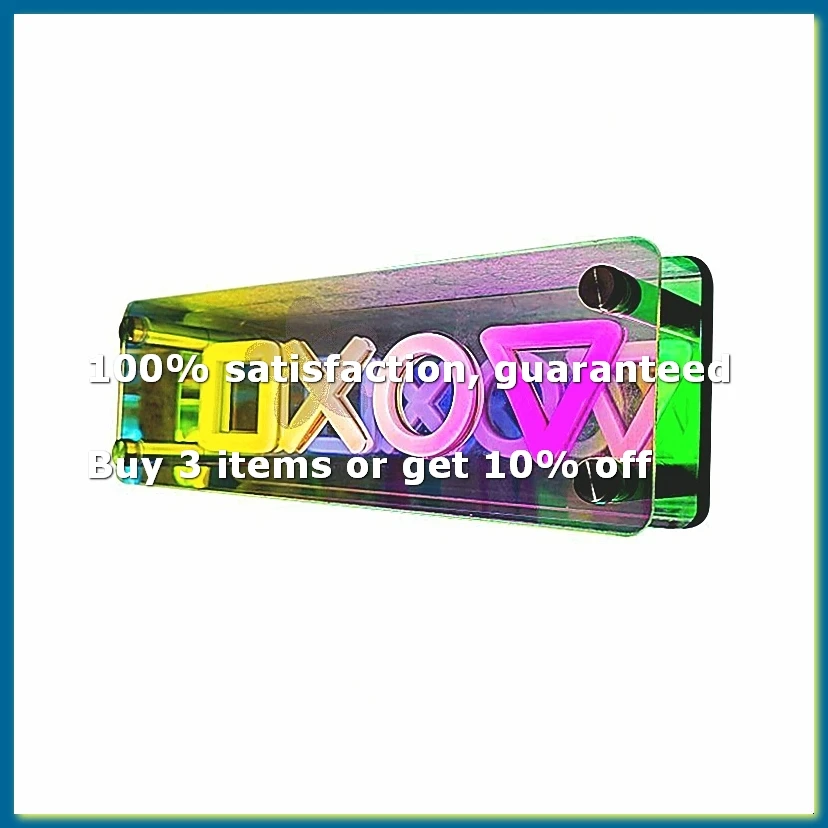 Neon Signs Lights LED Table Lamp Colorful Thousand Layer Mirror Atmosphere Light for E-Sport,Bedroom,Birthday,Decorate-DT30