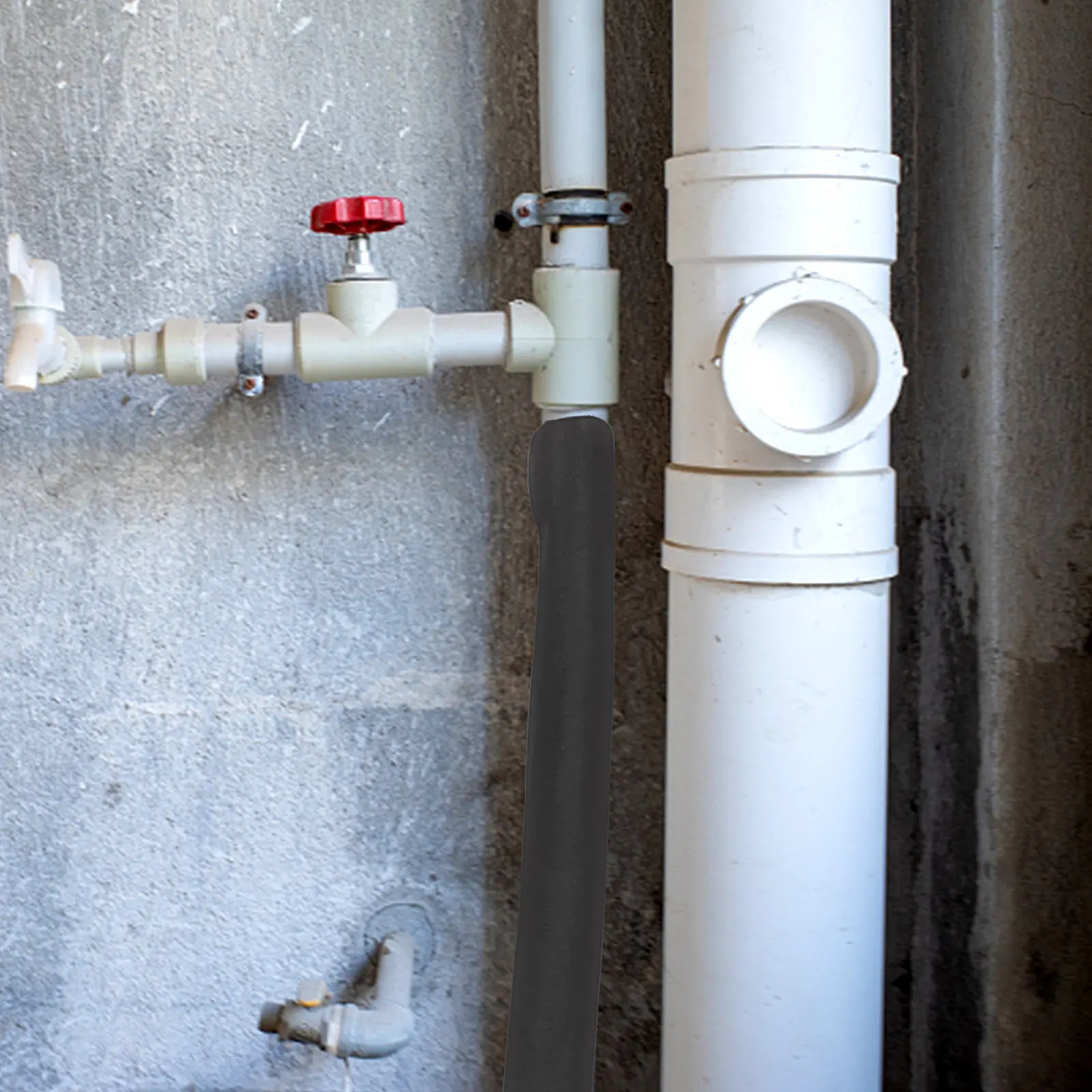 

2 шт. изоляционных чехлов для водопроводных труб, губчатые защитные накладки от замерзания, диаметр 13 мм, утеплитель для наружных шлангов на зиму