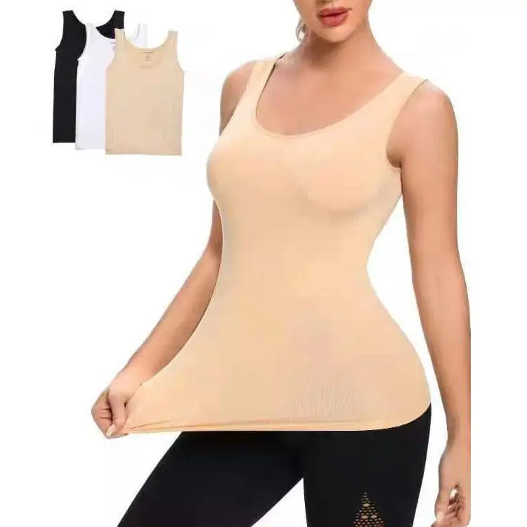 Tight Fitting Women's Tank Top Outerwear Cross-Border New Style Short Length  Color European Style PU Material