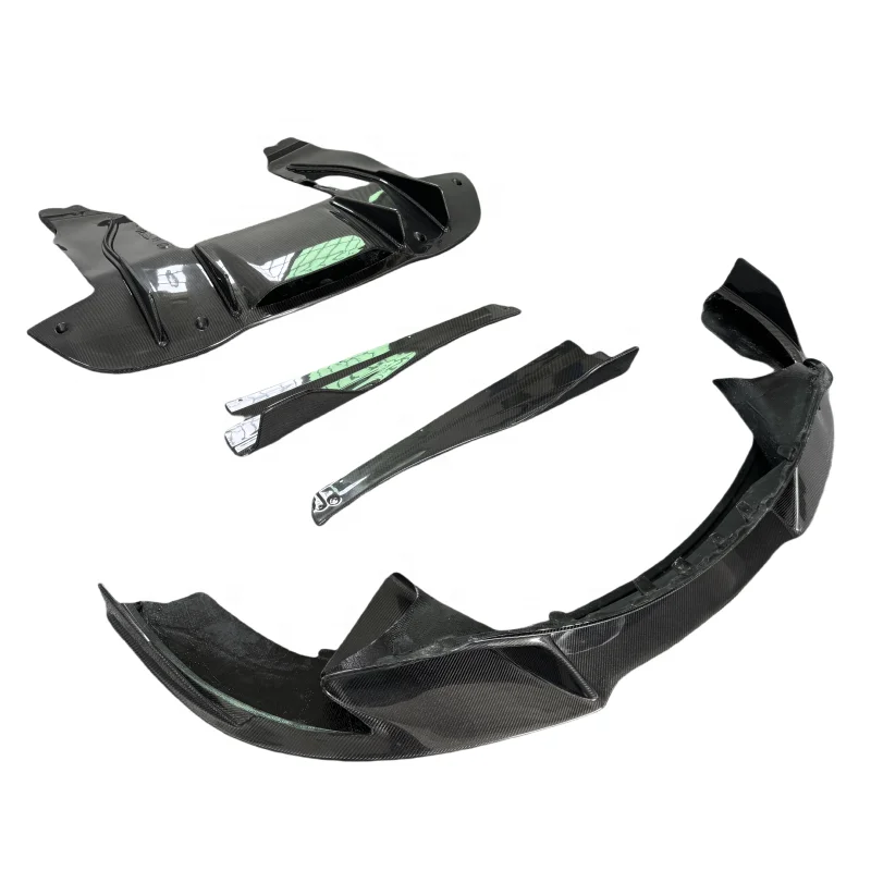 

For McLaren 720S High Quality V Style Carbon Fiber Front Lip Side Skirt Rear Diffuser Body Kit