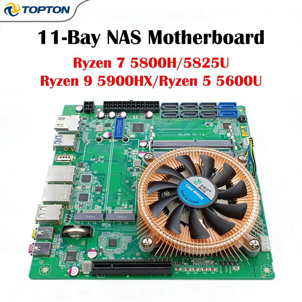 EPoX P55-TX2 Socket7 ATXマザーボード CPU付き AMD Ryzen 7 5800H/5825U R9 5900HX 8ベイNASマザーボード 8*SATA 3
