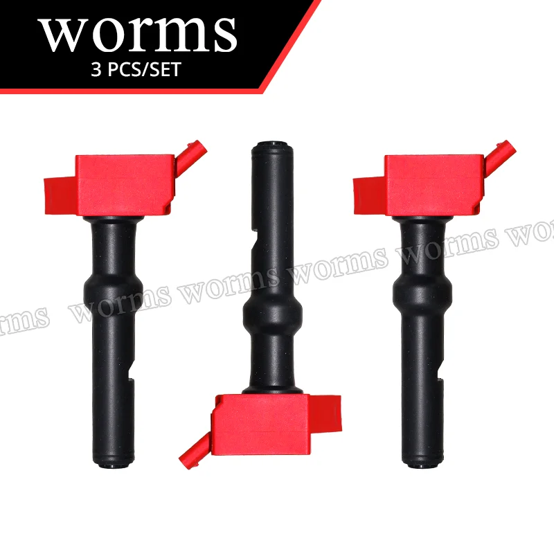 

Worms High Performance Ignition Coil Raacing 3PCS Set For Ford Fiesta MK8 Focus MK4 Puma 1.0ecoboost Hybrid