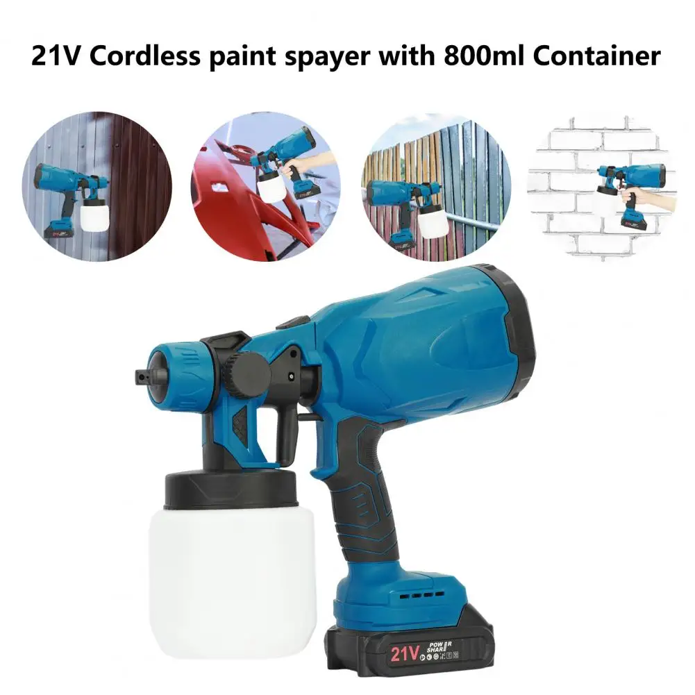 Mini Paint Sprayer Long-Spray Distance 3 Spray Patterns, Rechargeable Multipurpose Electric Handheld Paint Sprayer Machine Set