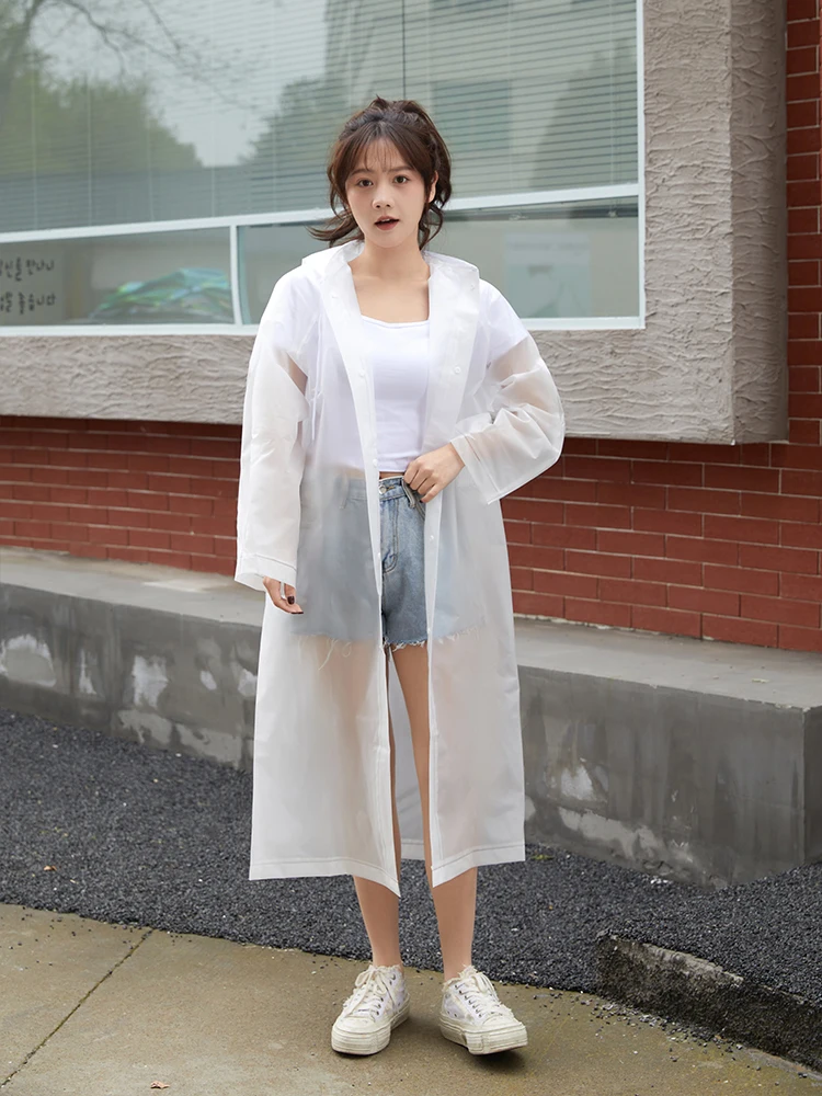 Raincoat Men Women Thickened Impermeable Waterproof Raincoat Tourism Outdoor Hiking Rain Poncho Raincoat Hooded Rain Coat