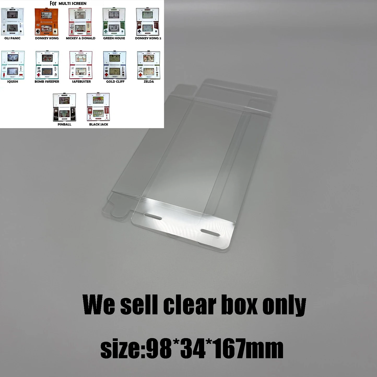 Image of Für GAME/WATCH/MULTI/SCREEN/GW Transparente Dual-Screen-Vitrine, schützende Sammelbox