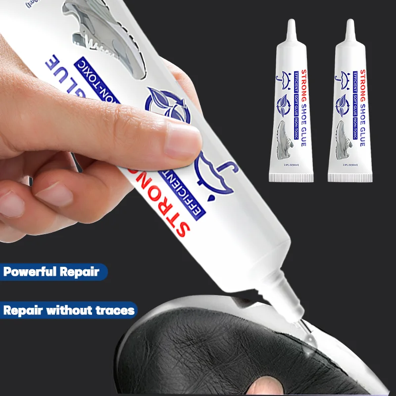 60ml Waterproof Shoe Glues Sealers for Sneakers Boot Leather Fast Repair Glue Super Strong Shoe Glues DIY Repairing Adhesive