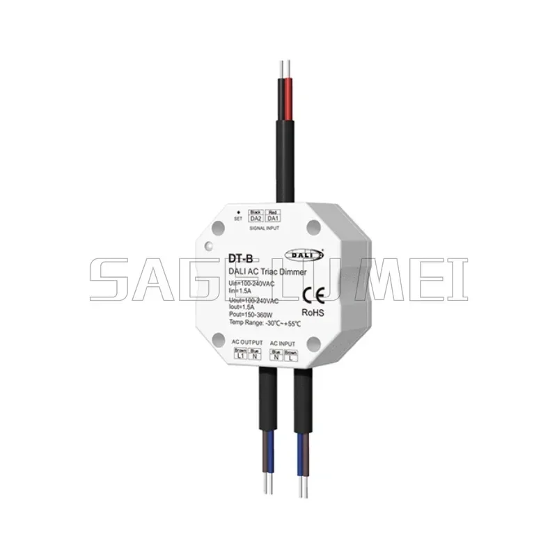 DT-B Skydance 150-360 واط 100-240VAC ترياك دالي باهتة ترياك دالي باهتة زائدة قناة يعتم إلى يعتم التبديل ضوء لون واحد