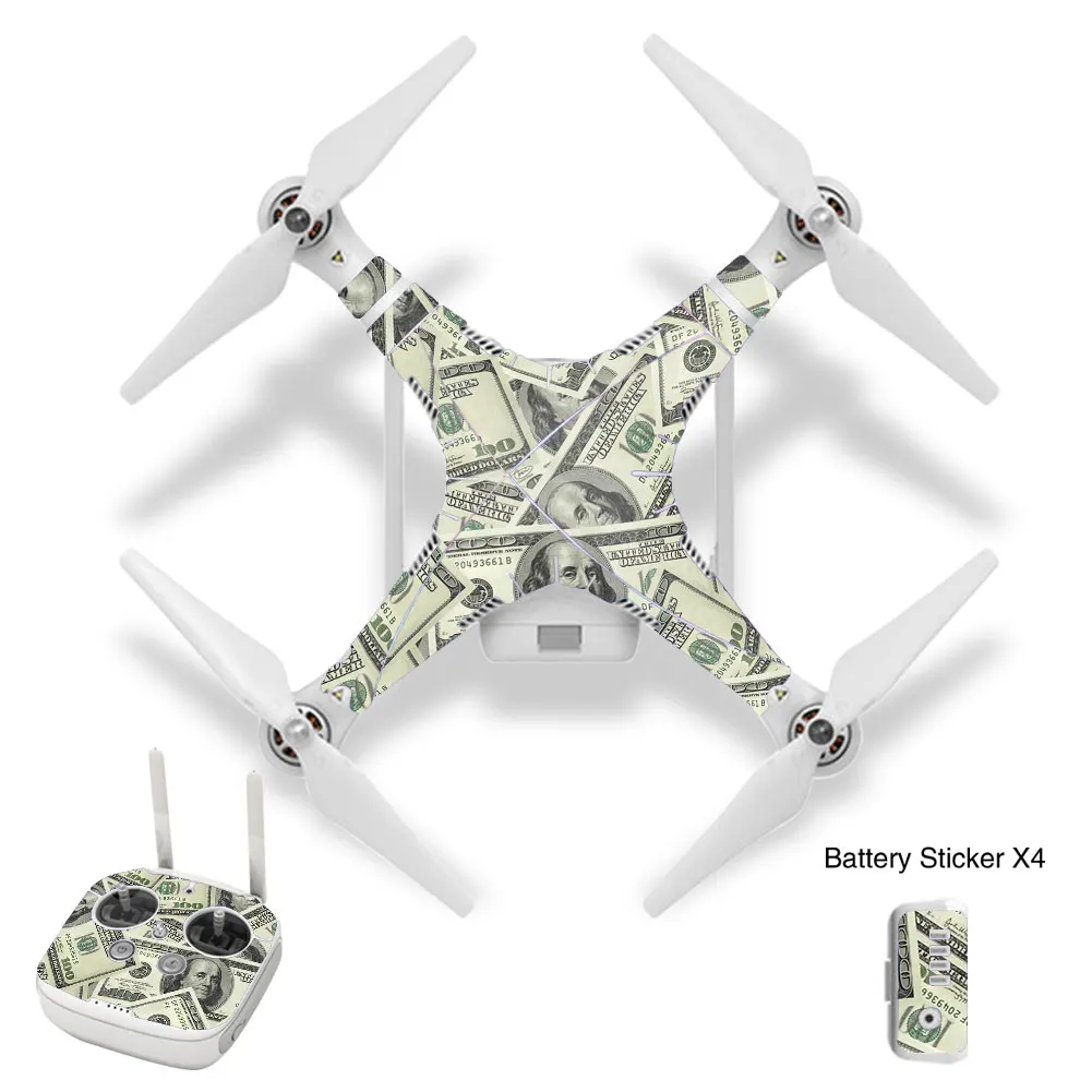 Waterproof Decorative Sticker Decal Skin Wrap Cover Kit for DJI Phantom 3 3a 3p Drone Accessories