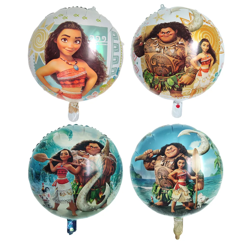 

10Pcs Disney Moana Foil Balloons Blue Moana Theme Birthday Party Decorations Baby Shower Decor Kids Party Balloon Air Globos