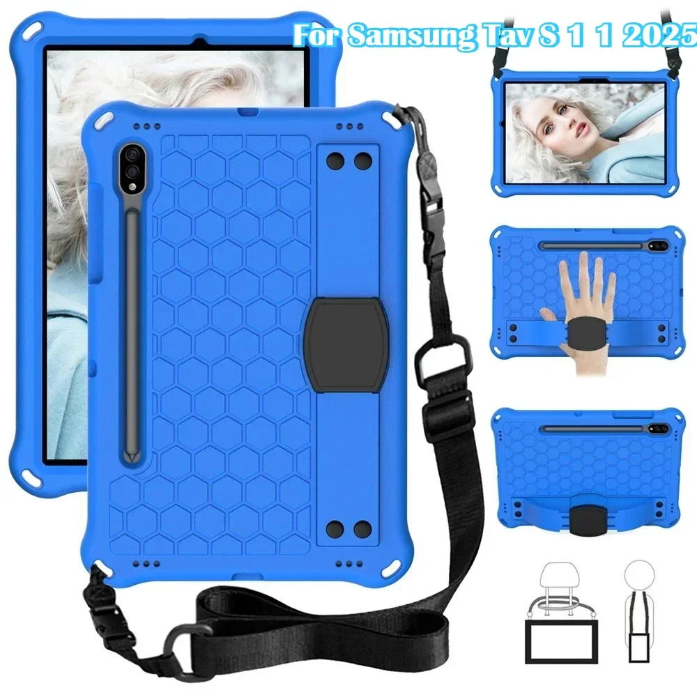 

Free Shouder Strap EVA Case for Samsung Galaxy Tab S11 S10 Lite S9 FE S8 S7 Handheld SM-X730 SM-X736B SM-X400 SM-X406B Cover