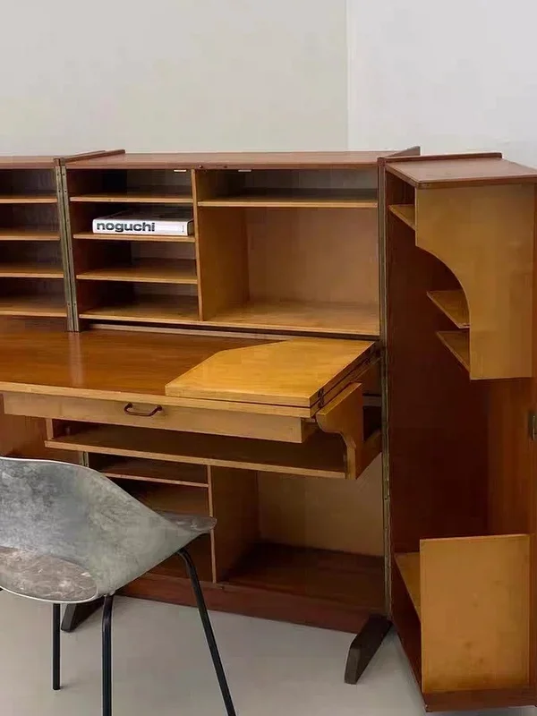Medieval multi-functional marine board, desk, locker, storage cabinet, makeup table, foldable