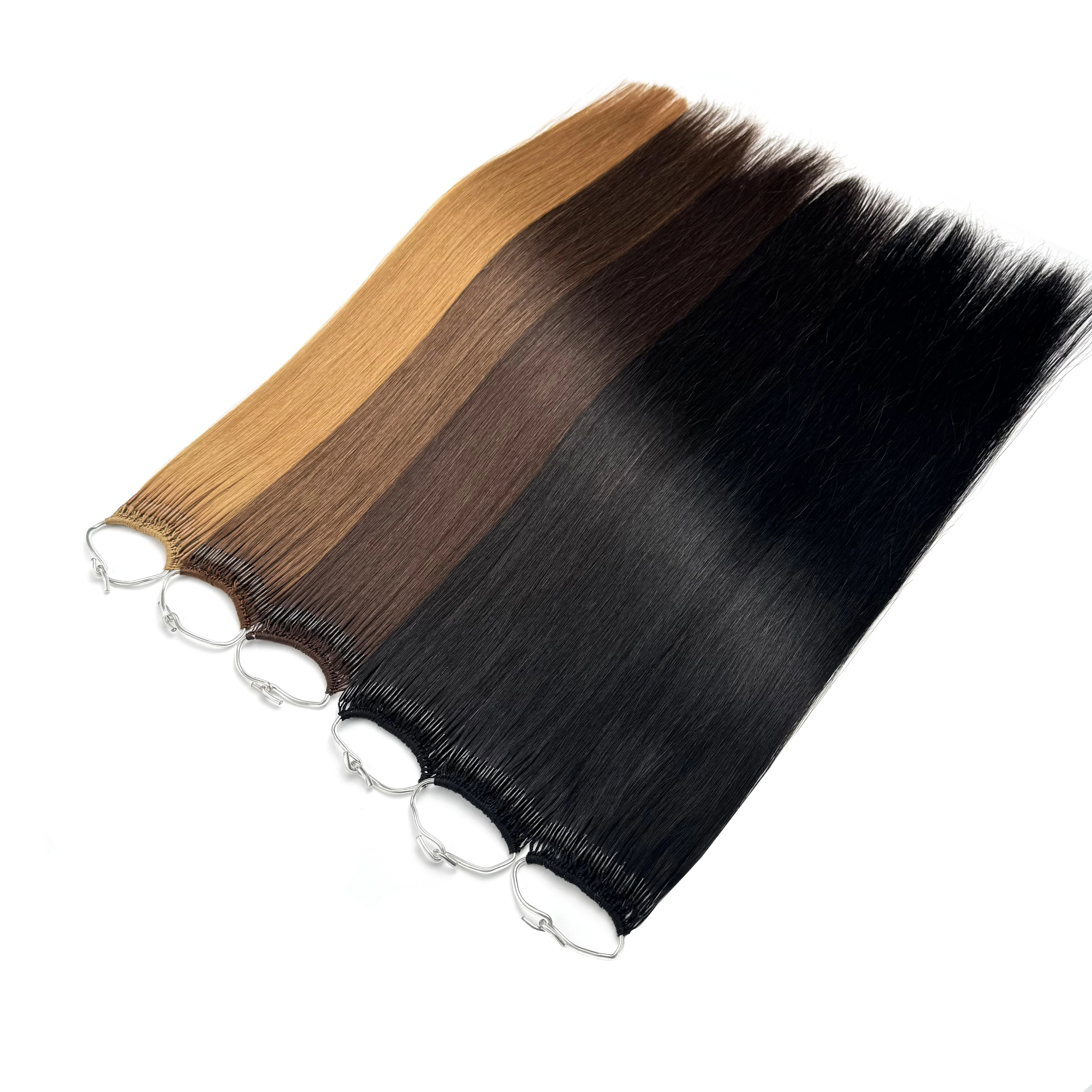 kiikiigir Korea Popular Cotton String Twins Tip Hair Extensions Virgin Remy Hair Italian Keratin Glue Pre-bonded Hair Extensions