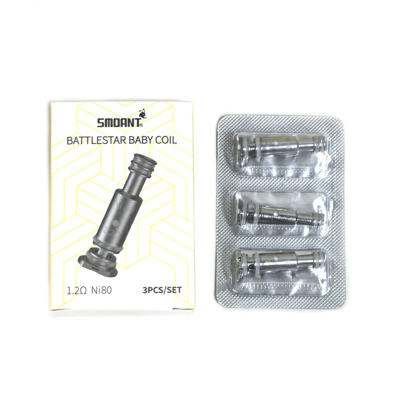 30 قطعة/10 حزمة الأصلي Smoant Charon الطفل البخاخة لفائف 0.6ohm شبكة 1.2ohm Ni-80 الأساسية لشارون الطفل قرنة Veer Battlestar الطفل #5
