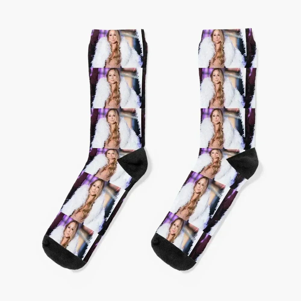 

Concert Mariah Carey Socks basketball winter sheer gym Socks Male Women's