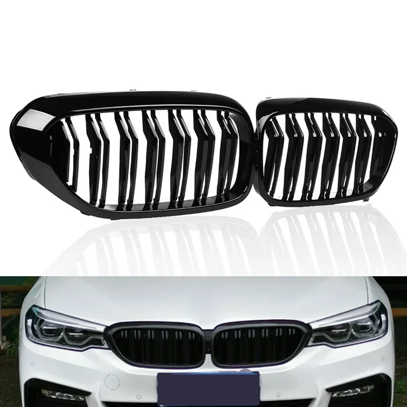 

For BMW 5 series G30 G31 G38 M5 2017 2018 2019 Double Slat Kidney Grille Grill