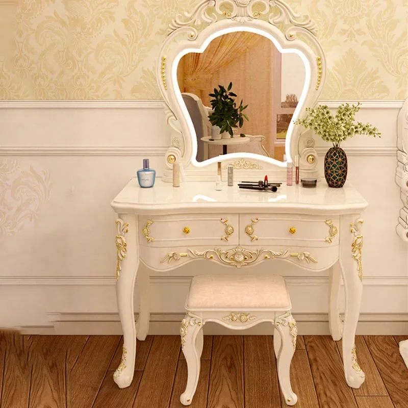 

Makeup Table Bedside Dresser Bedroom Items Furniture Vanity Desk Home Girls Dressing Rooms Luxury Salon Set Tocadores Hotel