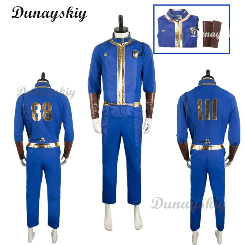 Game Fall Cosplay Out Vault 88 111 Cosplay Fantasy Jumpsuit Costume Disguise For Boys Men Adult Halloween Carnival Party Suit