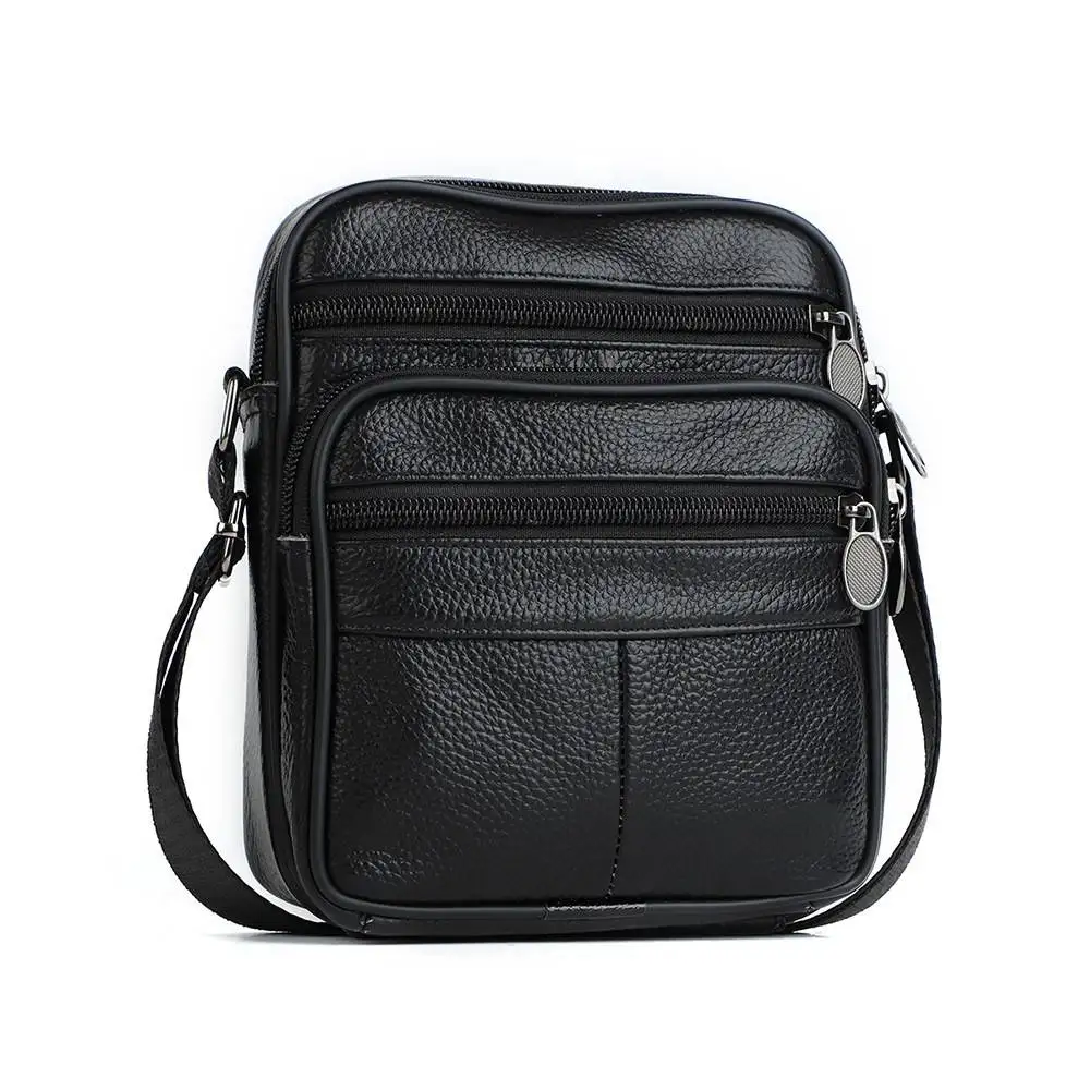 

Новая мужская кожаная сумка через плечо на одно плечо, повседневная нагрудная сумка из воловьей кожи для отдыха Spor Sli, модная однотонная сумка