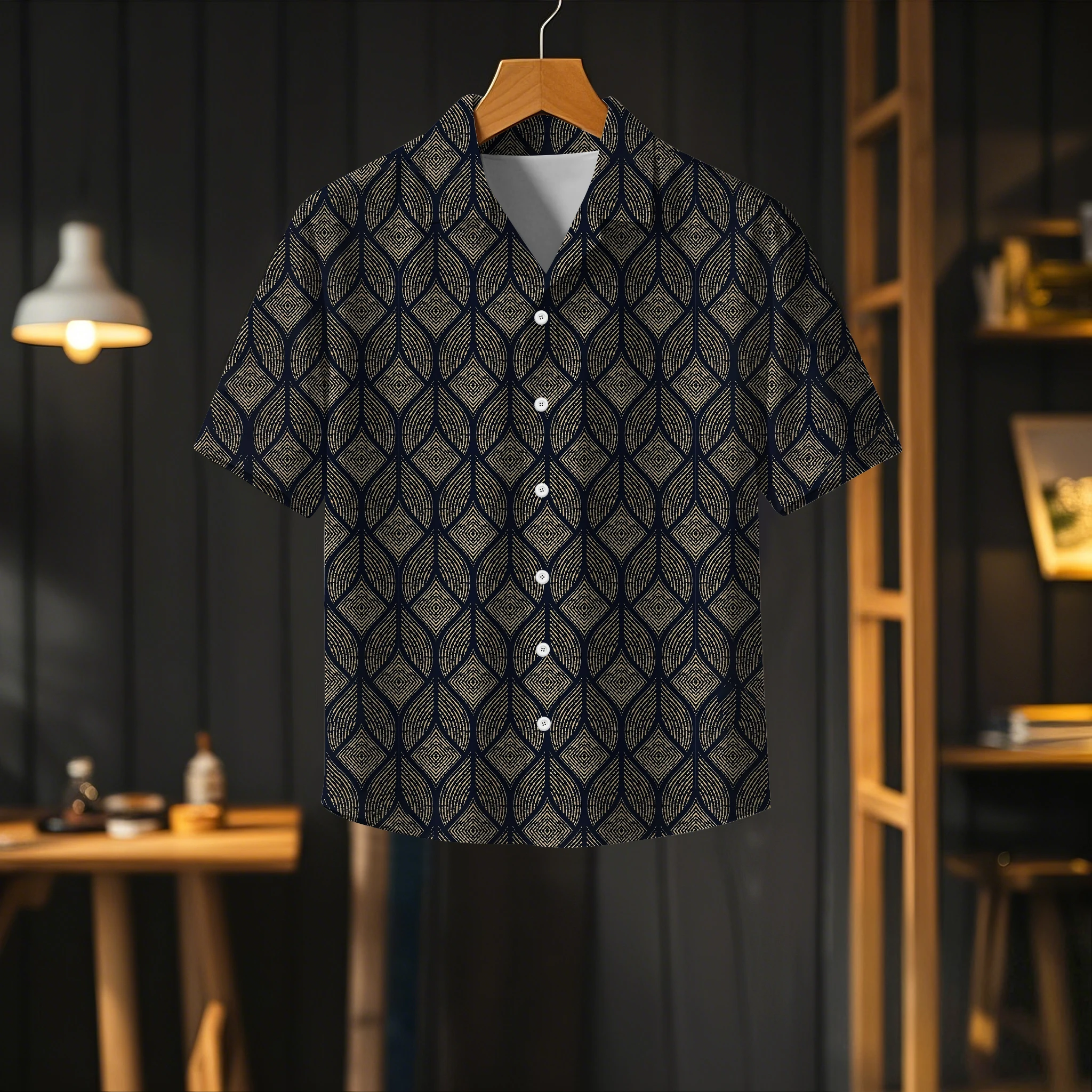 Playful 3D Print Cuban Collar Shirt, Short Sleeve Casual Wear, Vibrant Summer Design for Men and Women.