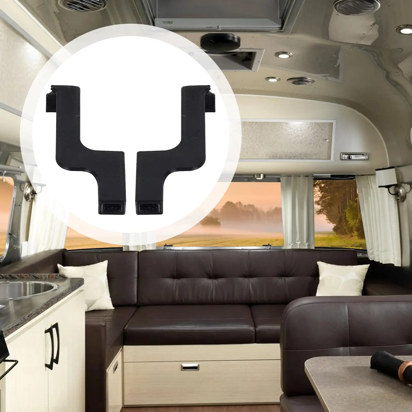 

Замок для окна автофургона, 2 шт., без сверления, аксессуары для автодома, оконная защелка, безопасный сменный замок для каравана внутри дорожного поездки