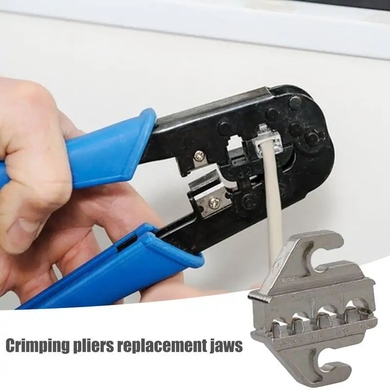 Wire Crimper Jaw Carbon Steel Bare Terminal Crimp Jaws For Wire Clamp Open Barrel Jaws Mold Crimping Tools Cable Pliers For