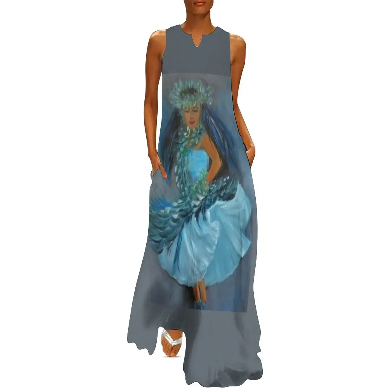 

Merrie Monarch Hula Long Dress evening dresses ladies Bride dresses dress for women beach dresses Dress