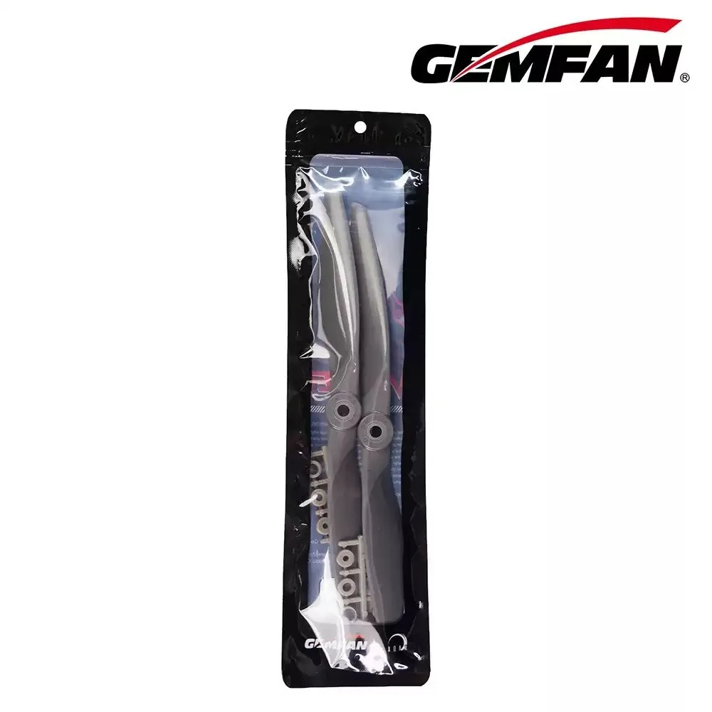 Gemfan VORTEX 8/9/10 Inch Electric Prop, Dark Gray Glass Nylon 2CW/2CCW, 2Pcs/Pack for RC Fixed Wing