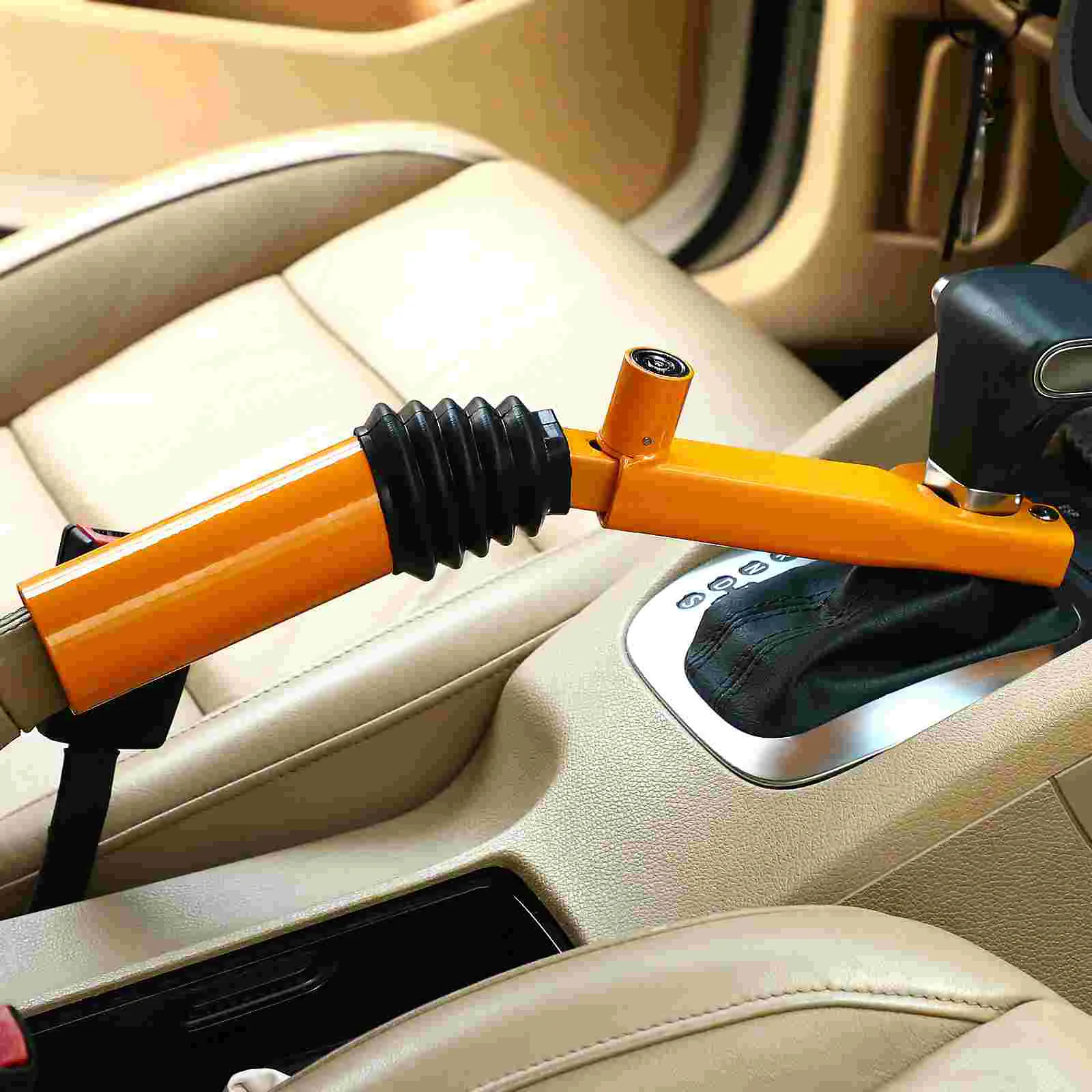 Wheel Lock Car Security Shift Lever Theft Prevention Manual Device Anti Steering Wheel