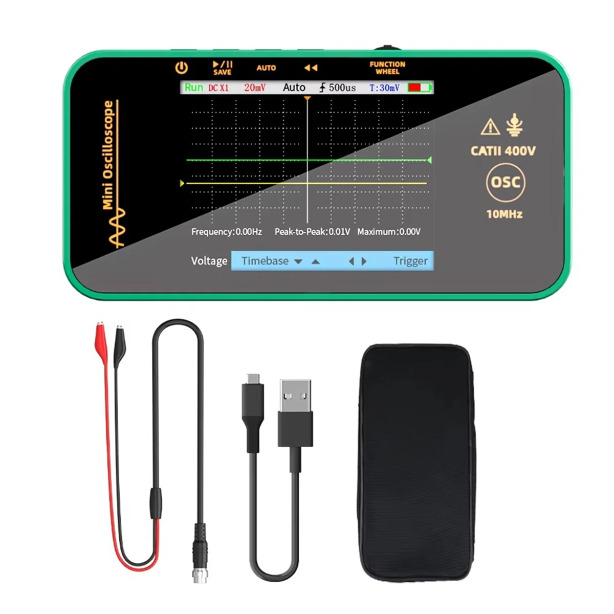 A04I Wielofunkcyjny Oscyloskop Cyfrowy 10MHz 48MSa/S Generator Sygnałów Częstotliwość Próbkowania Narzędzie do Naprawy Elektroniki Tester Graficzny