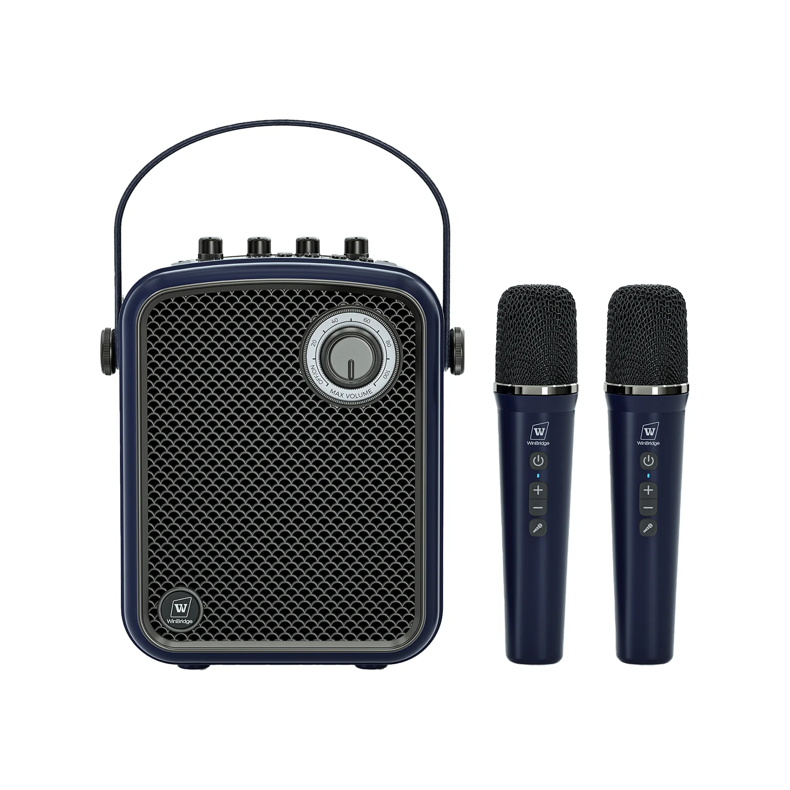 

WINBRIDGE Wireless Mini Voice Amplifier With Microphone 70W Portable PA Speaker System 5000 Coverage