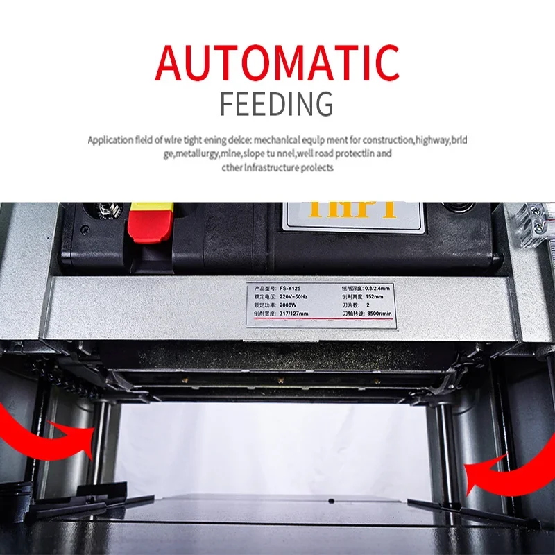 Thpt Holz bearbeitungs werkzeug 2000w 230v elektrische Tisch hobel/Dicken mess maschine
