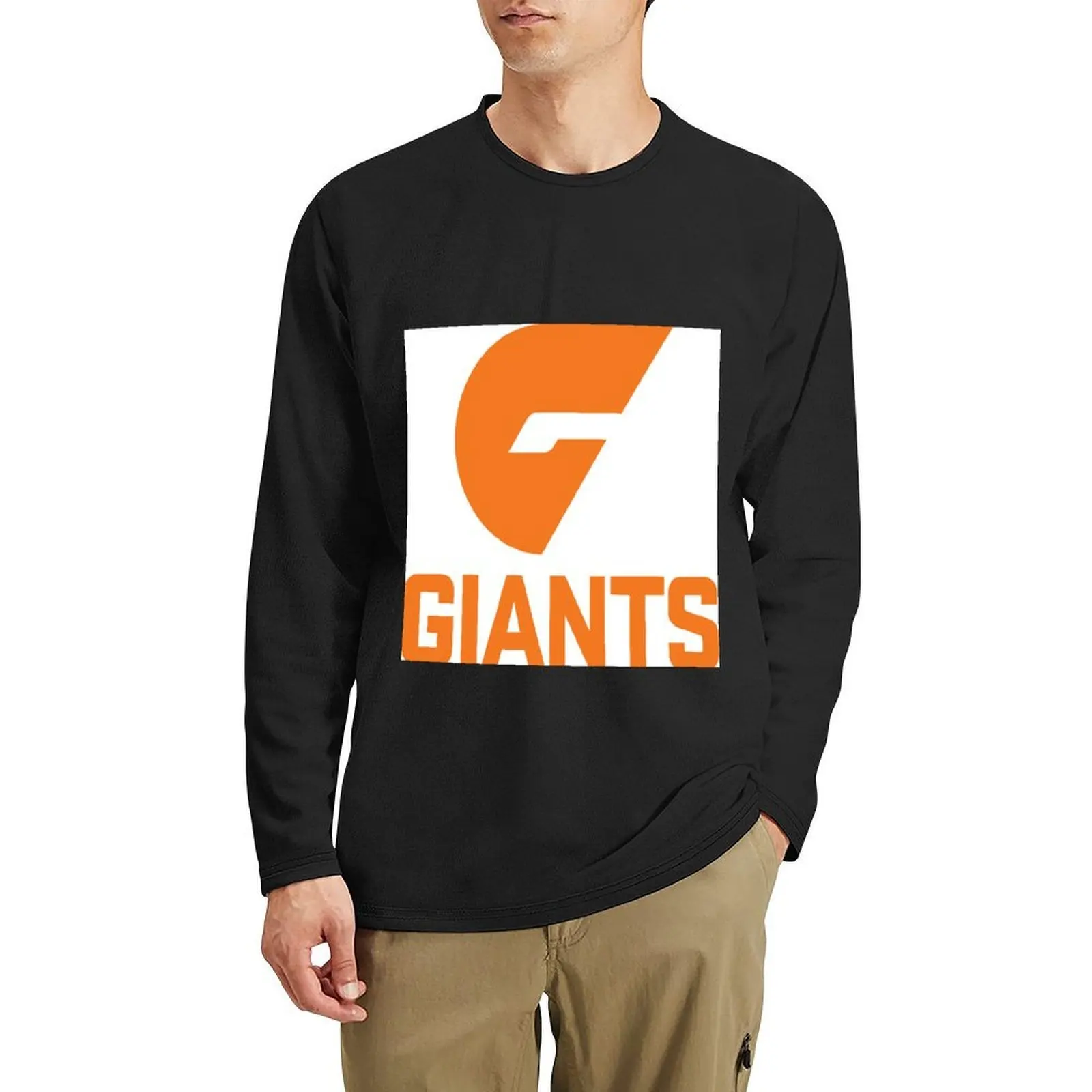 Western Sydney Giants GWS FC Long T-Shirt custom t shirts design your own black t shirts cute clothes cute tops mens t shirts