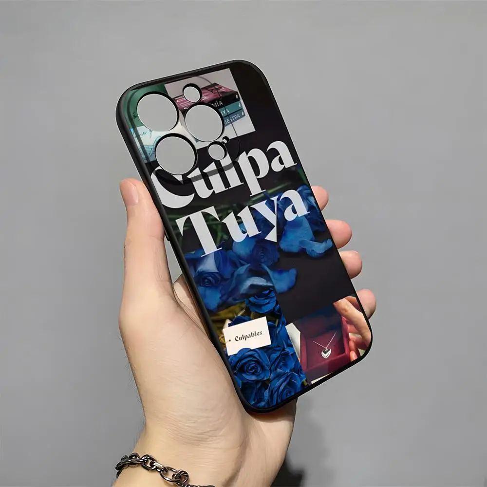 Culpa Tuya-funda de teléfono para IPhone 17 Pro Max 15 Pro 16 14 Plus 12 13 Mini 11 Pro, funda suave a prueba de golpes