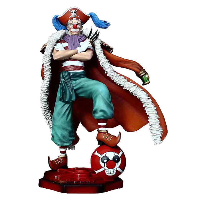 

28cm GK Stampede Douke No Buggy Action Figure Anime One Piece Oka Shichibukai The Grandline Men PVC Model Toy Gift