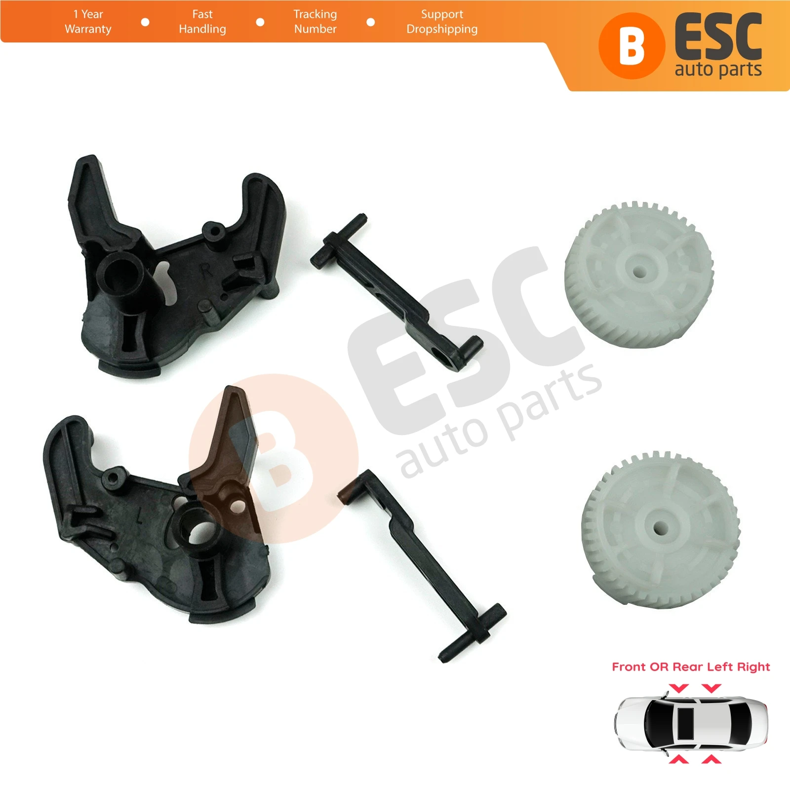 ESC Auto Parts EDP148 Left Right Door Lock Latch Actuator Repair Kit 51217202143-51217202146 For BMW 1 3 5 7 F Z Series