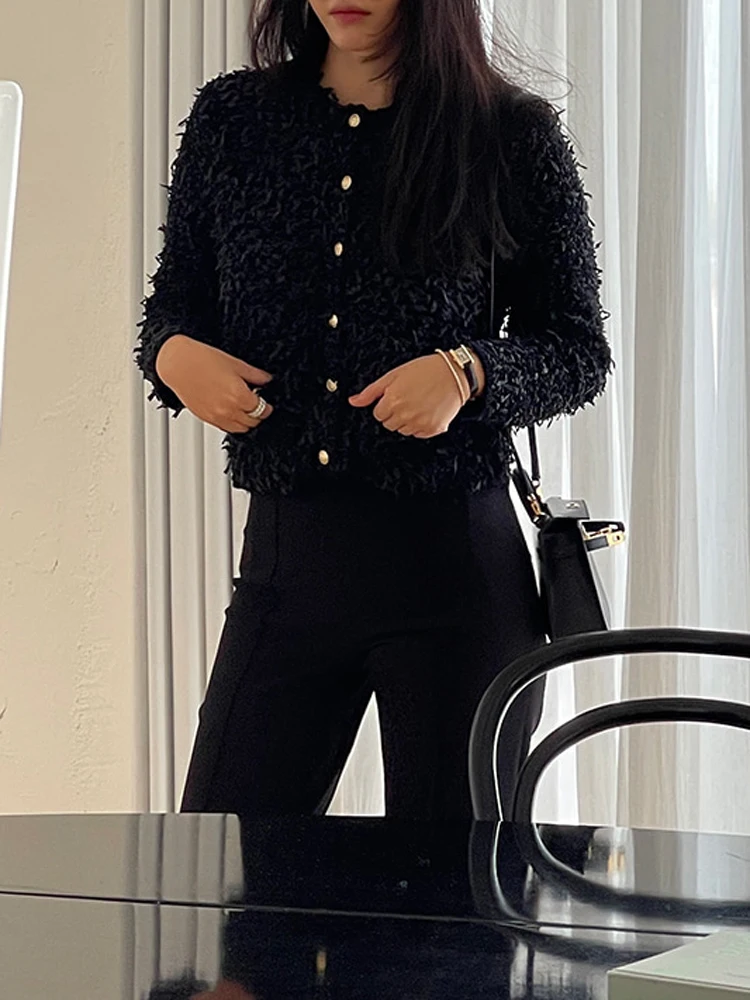 

Маленькая куртка в ароматном стиле, женский корейский кардиган, элегантный темпераментный цветочный крой, короткий, с длинным рукавом, корейская версия