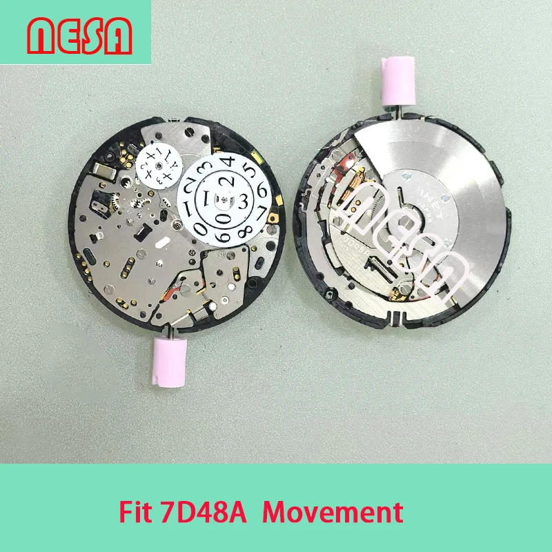 Solar Movement Parts Solar Panel Fit 7D46 7D48 7D56 Movement Charge Wheel Circuit Board Coil Piezoelectric Wheel Plate