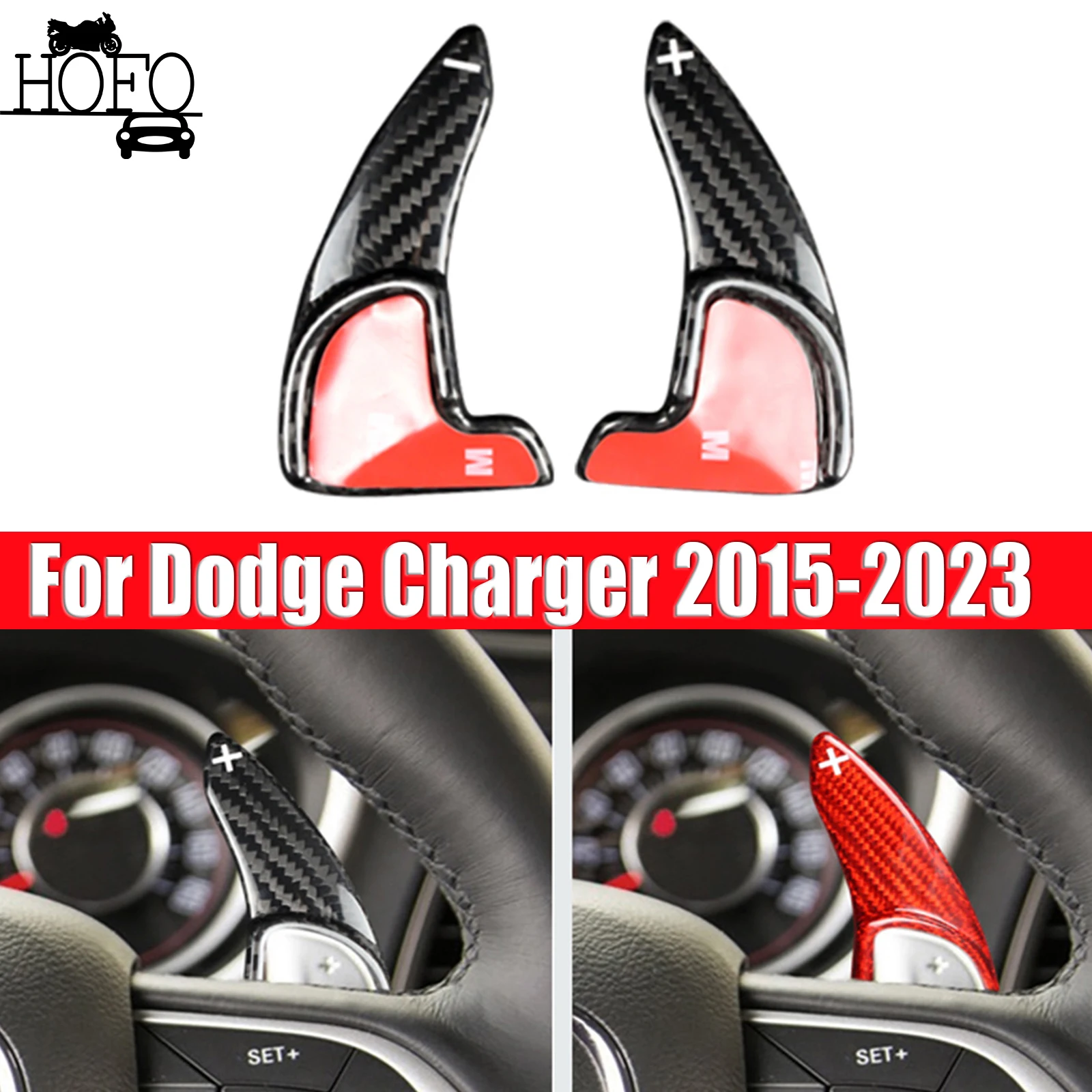 

1 Pair Steering Wheel Paddle Shifters For Dodge Charger 2015-2023