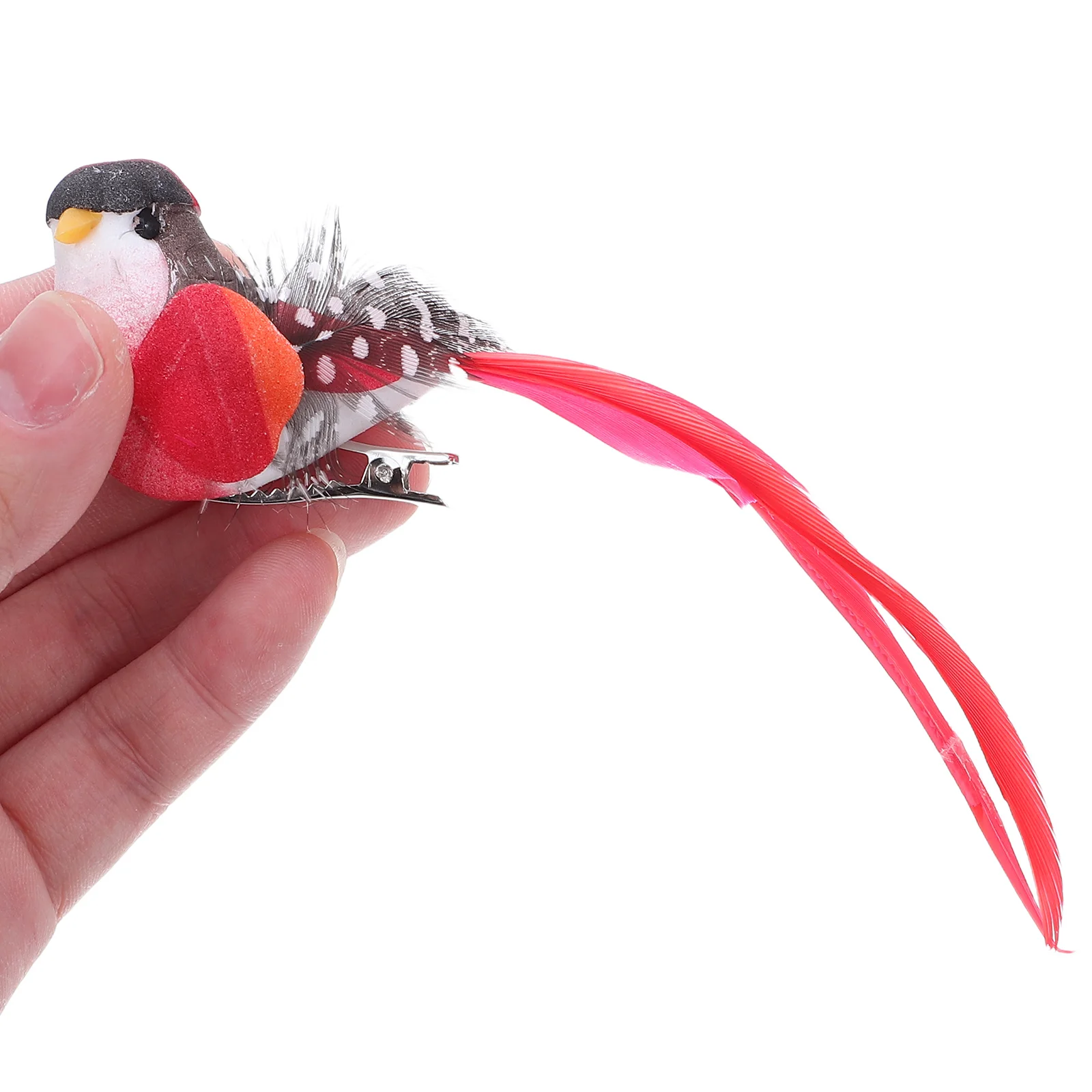 

12Pcs Fake Parrot Ornament Realistic Lightweight Birds Easy Clip Attachment for Festive Home Garden Decor Artificial Birds
