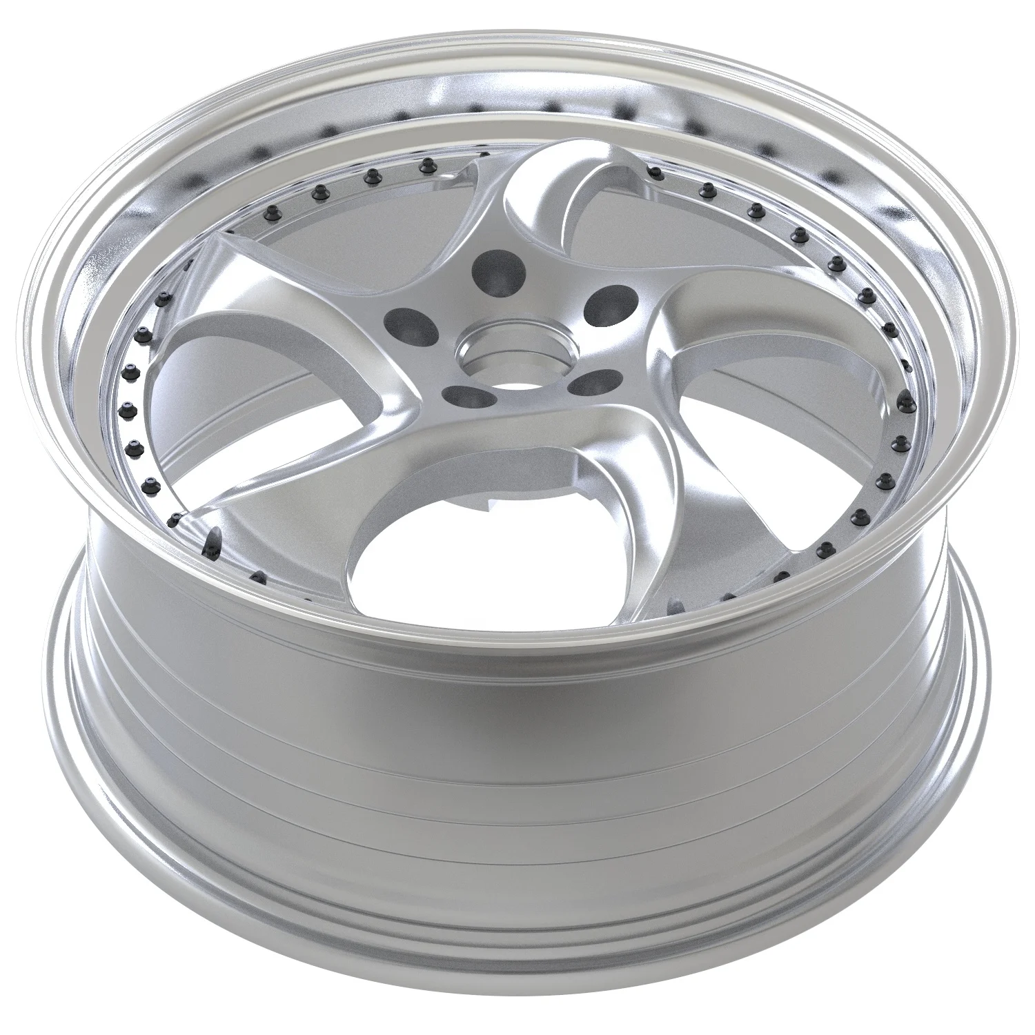 19x8.5J 5 Hole Aluminum Alloy Car Rims, PCD 112mm ET35‑45mm Universal Passenger Car Replacement Wheels