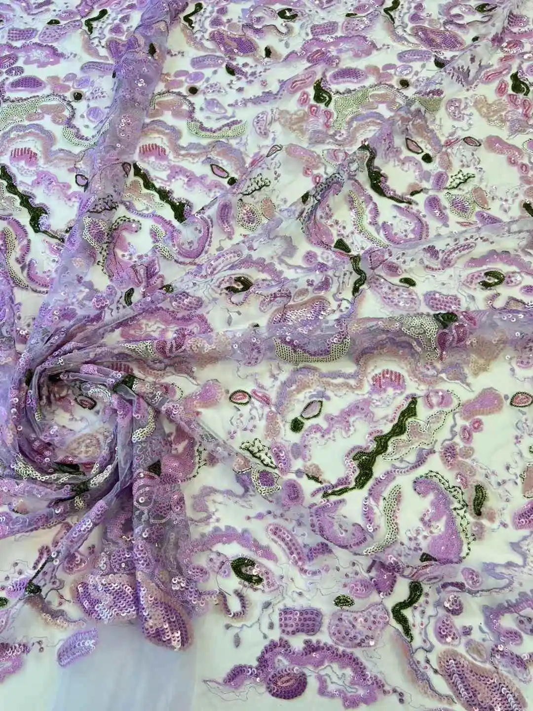 

Новое французское нигерийское сетчатое кружево с блестками 2026, высокое качество, африканская сетчатая кружевная ткань для вечернего платья, свадебной вечеринки