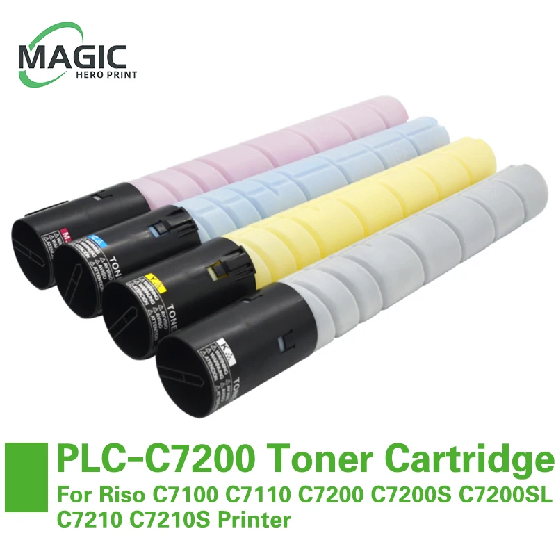PLC-C7200 PLC C7200 Toner Cartridge Comaptible For Riso C7100 C7110 C7200 C7200S C7200SL C7210 C7210S Printer With Chip