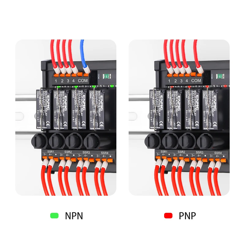 ENMG Solid State Relay Module 24V DC Control AC 220V Non-Contact Relay 2 4 6 8 10 12 16 lnline Compact & Durable Design 5~24CDX