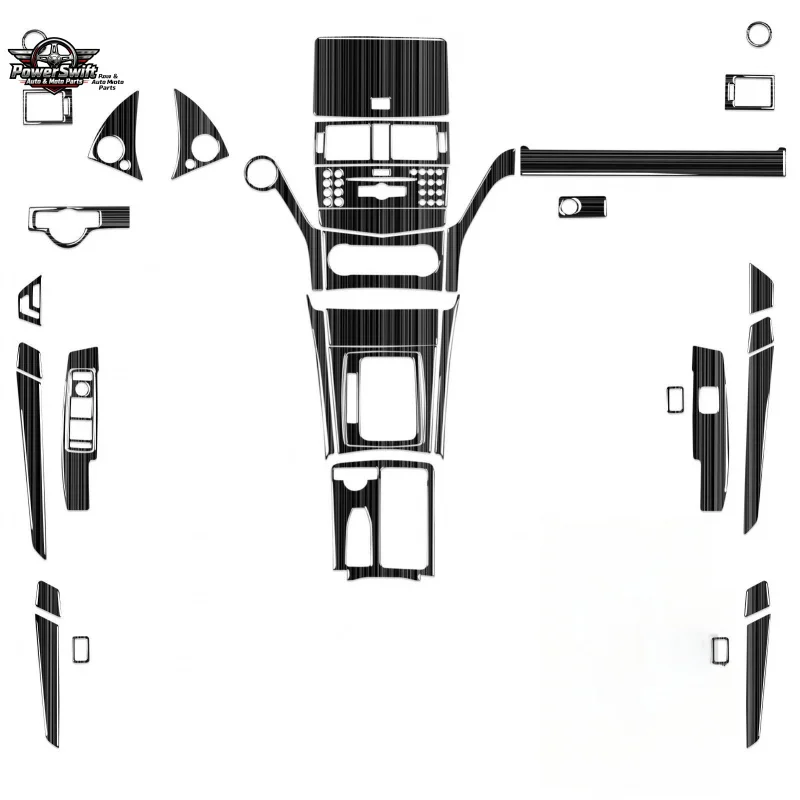 

Suitable for Mercedes-Benz W204 Old C-Class 07-11 Model Liftgate Panel Central Control Gear Brushed Texture Car Interior Modific