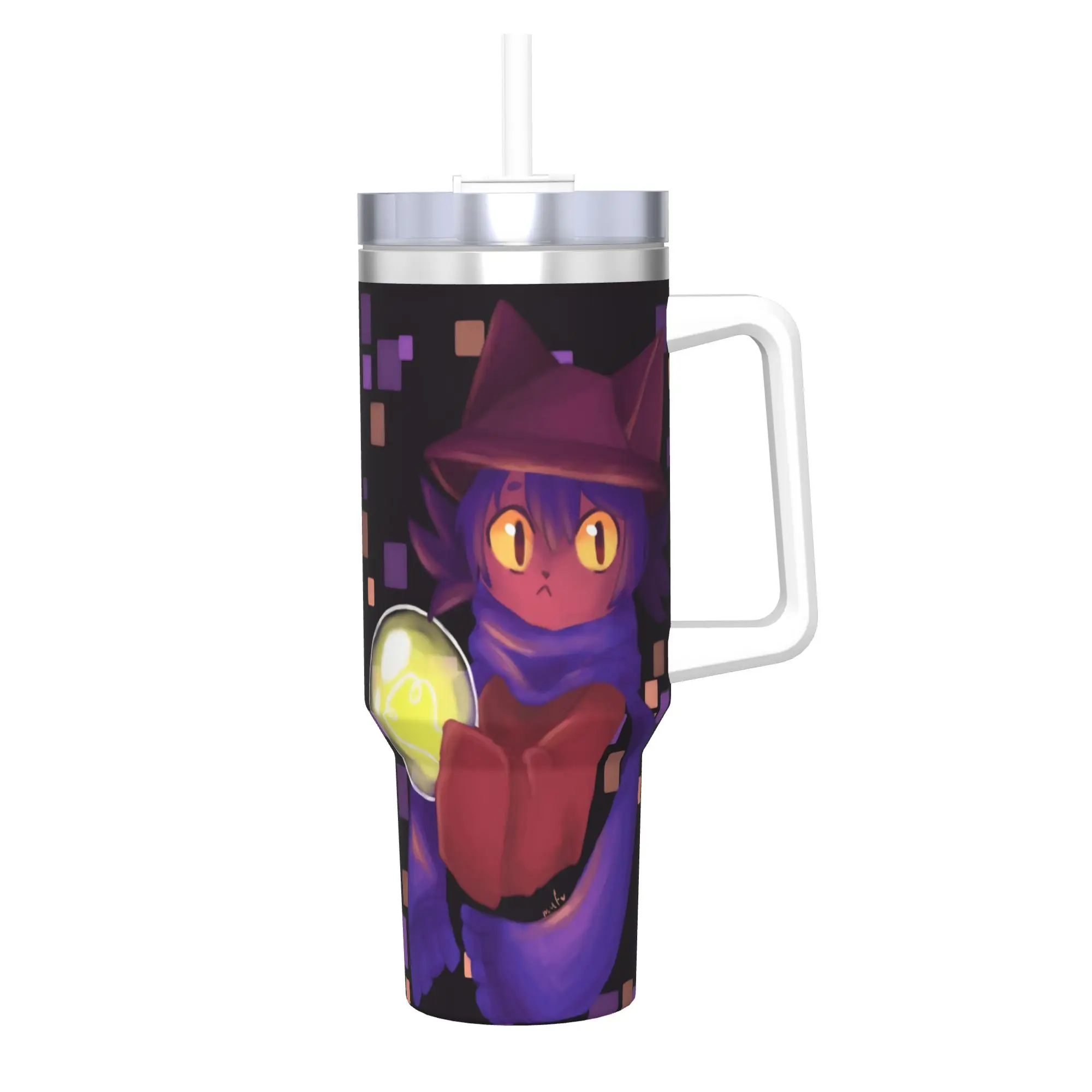 OneShots Niko Tumbler With Straw  Stainless Steel Tumblers Mug Double Wall Vacuum Insulated for Cold Or Hot 40oz
