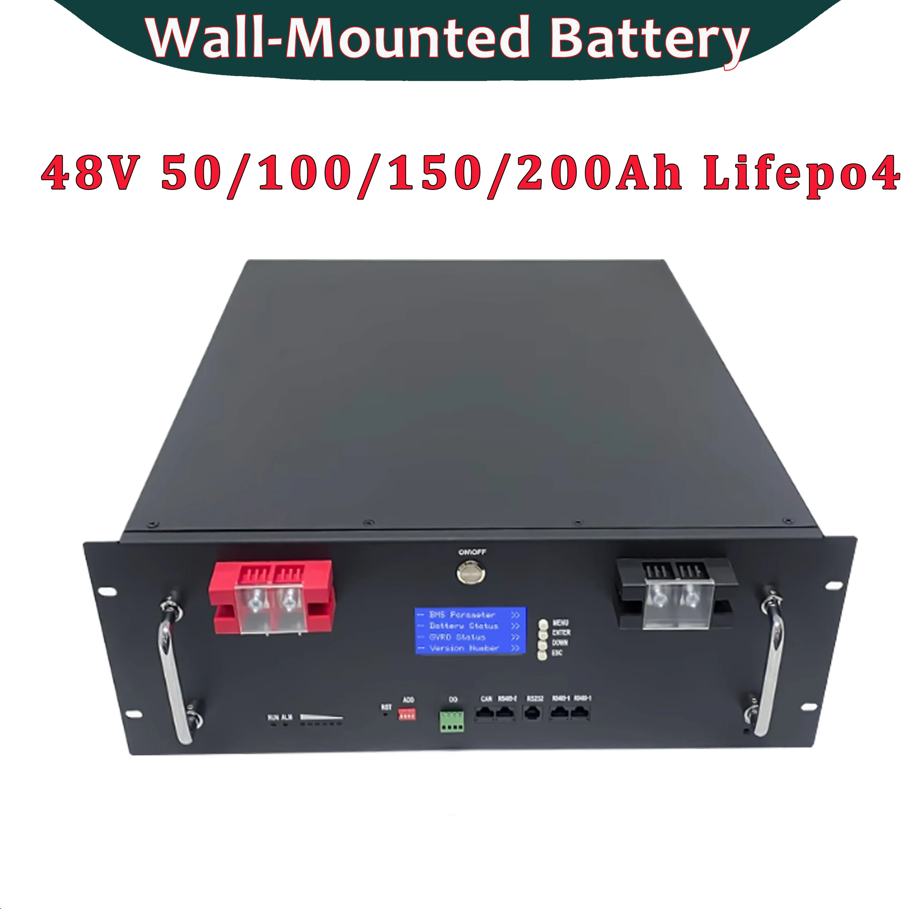 

Wall Mounted LifePO4 Lithium Iron Phosphate Battery 5KW 10KW 48V 50Ah 100Ah 150Ah 200Ah Solar Energy Storage