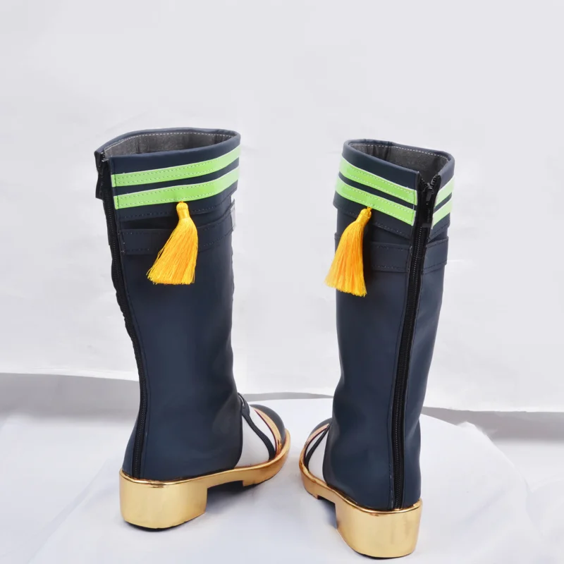 Bottes de Jeu Genshinimpact pour Cosplay, Chaussures Blanches sur Mesure pour ixd'Halloween, pour Homme et Femme